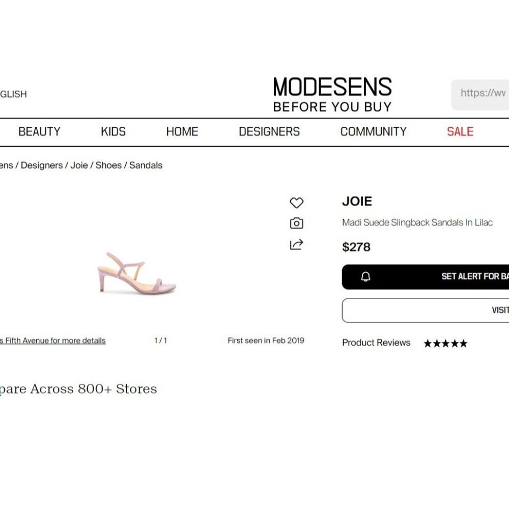 Joie Madi Heeled Sandals Size 7.5 US 38 EU Lilac Purple Suede Strappy Slingback - Picture 12 of 12